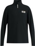 Odlo Kinder Fleece Longsleeve Midlayer 1/2 Zip Classic Zwart Maat 140