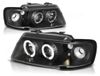 LLCTOOLS Audi Koplampen met "angel eyes" design, geschikt voor Audi A3 8L, bouwjaar 1996-2000, kleur zwart