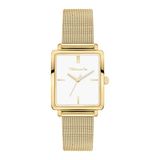 Tamaris Analoog kwartshorloge voor dames, met roestvrijstalen armband TT-0184-MQ, goud