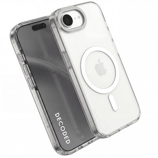 DECODED Transparante Hoesje voor iPhone 16e - Frosted Wit