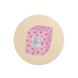 Questo Casa Ronde Digitally Printed Mouse Pad, Non-Slip Bottom, for Office and Home, Diameter: 22 cm