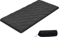 VEVOR Japanse Tatami-mat, Opvouwbare Japanse Tatami-matras in Twin-formaat, Futonmatras met Opbergtas en Sluiting, 9-laags Vloermat voor Slapen, Slaapzaal, Meditatie, Yoga, 80 x 39 x 3.5 inch, Zwart