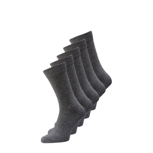 JACK & JONES JACJENS sokken - set van 5 - grijs