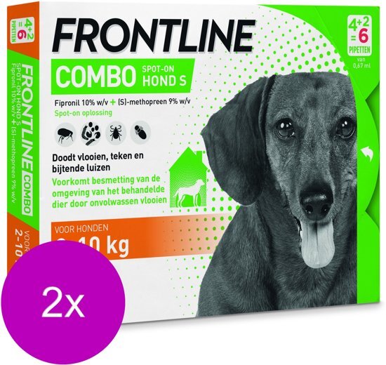 Frontline Combo Spot On 1 Small Hond Small - Anti vlooien en tekenmiddel - 2 x 4+2 pip