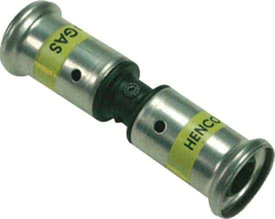 Henco Persfitting met 2 aansluitingen