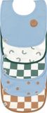 Lässig Slabbetje 5 stuks Voordeelpack Happy Rascals Smile Sky Blue