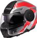 LS2 FF902 Scope II Oxyd Grijs Rood Systeemhelm Maat 2XL