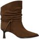 Manfield Dames Taupe Suède Slouchy Enkellaarsjes Maat 40