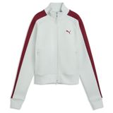 PUMA T7 ALWAYS ON kort trainingsjack voor dames L, Créme De Mint Garnet Glow Green Red