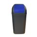 Cubo Vuilnisbak met schommeldeksel, 15 l, blauw