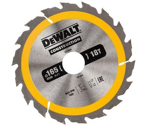 DeWalt DT1936 Cirkelzaagblad - 165 x 30 x 18T - Hout
