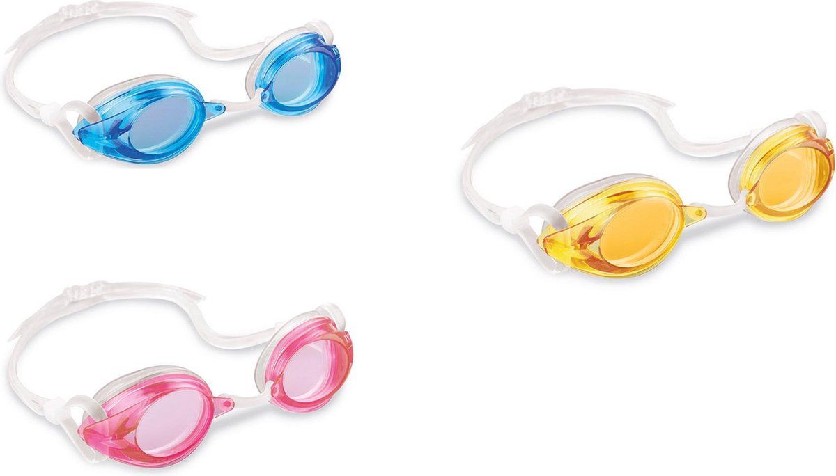 Intex Zwembril Sport Relay Goggles Siliconen Junior Rood