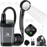 Travelhawk Elektrische Campingdouche - Oplaadbaar - Buitendouche - Buitendouche Camping - Camping Douche met Douchekop - Zwart