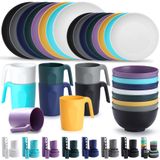 Set de couverts incassables en plastique de 32 pièces