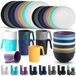 Set de couverts incassables en plastique de 32 pièces