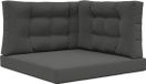 vidaXL Coussin de banc d'extérieur Polyester anthracite 80 x 80 cm