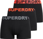 Superdry TRUNK TRIPLE PACK Heren Onderbroek - Zwart/Oranje - XL