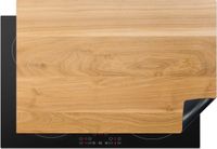 Merkloos KitchenYeah® Inductie beschermer 77x51 cm - Hout structuur - Inductie kookplaat bescherming