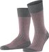 FALKE Oxford Stripe gedessineerd katoen sokken heren grijs - maat 39-40