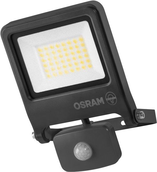 OSRAM ENDURA FLOOD PC 30W LED-schijnwerper met sensor, 3000K warm wit, 3000 lumen, IP44