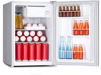 Klarstein Fargo Retro Koelkast 67 L met 4 L Vriesvak, Glazen Mini Koelkast voor Slaapkamer, Stille Drankenkoeler 5-14 °C, Verstelbare Schappen, Binnen/Buiten Barkoeler
