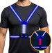 R2B® Hardloopvest oplaadbaar - Blauw - Unisex - Met LED Verlichting en Reflectie