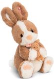 NICI Peluche Lapin Hopsala & son Petit 35cm - brun