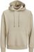 JACK & JONES Star basic sweat hood regular fit - heren hoodie katoenmengsel met capuchon - beige