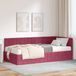 Maison Exclusive - Cadre de lit d'angle avec matelas, 2 pièces, bordeaux, 90 x 200 cm, velours