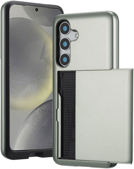 imoshion Hoesje met Pasjeshouder - Geschikt voor Samsung Galaxy S25 - Groen