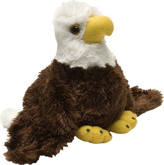 Wild Republic Pluche Amerikaanse Zeearend Knuffel 18 cm