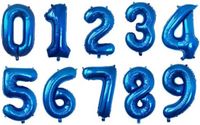 Go Go Gadget Cijferballon Folieballon 70cm Blauw Cijfer 4