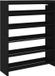 vidaXL Étagère à chaussures - 80x25x100 cm - Bois traité - Noir