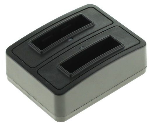 Duo oplader voor 2 camera accu's Pentax D-Li68 en D-Li22