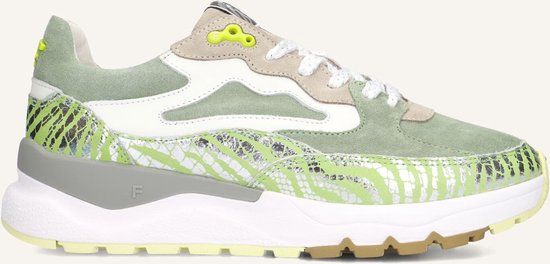Floris van Bommel Sfw-10163 Treni Sneakers - Suède - Dames - Groen - Maat 38