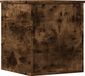 vidaXL boîte de rangement 40x42x46 cm bois de pin teinté chêne fumé