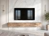 AX LIVING Barvo 3x100 cm meuble TV bas marron chêne Wotan suspendu