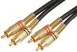 Pro Signal PSG00461 2x Phono (RCA) Mannelijk naar 2x Mannelijk Lead, 5m, Zwart