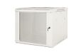 Connetto - Kast 19" 6 wandeenheden (H) 370 x (B) 600 x (D) 450 grijs gedemonteerd glazen deur