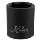 PERFORMANCE TOOL M809 1/2 Drive 15/16 6-punts slagcontactdoos voor zware auto-reparaties en onderhoud