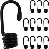 vidaXL Haken 12 stuks zwart 8 mm x 5 cm staal
