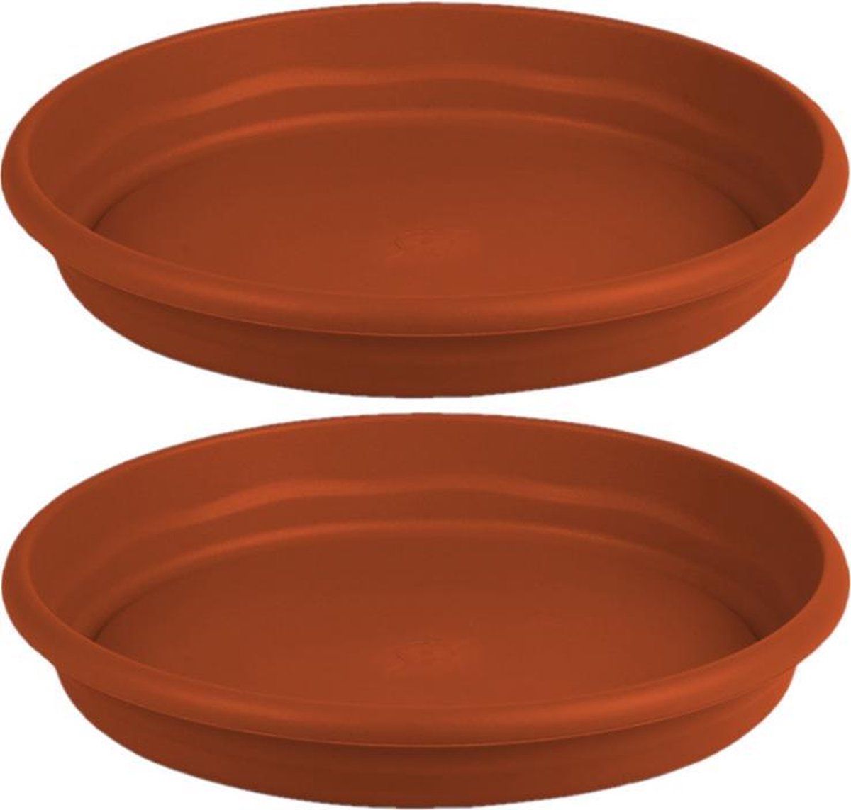 Hega hogar - Bloempot/plantenpot - Terra cotta - Ø 22 cm - 4 stuks