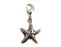 INNSPIRO Nice Charms Zeester metalen hanger met karabijnhaak, 16 x 20 mm, 25 u., 8x15mm., Metaal, Geen edelsteen