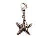 INNSPIRO Nice Charms Zeester metalen hanger met karabijnhaak, 16 x 20 mm, 25 u., 8x15mm., Metaal, Geen edelsteen