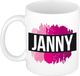 Bellatio Decorations Janny naam cadeau koffie mok
