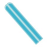 Ambiance Sticker Autokap Stripe, Racing Sticker Body Side Stripe Decal, Dak Rok Bumper Stripe Decal Vinyl, Gemodificeerde Stripe Decal Auto Decor Hemelsblauw - 1 Paar 129 x 24 cm
