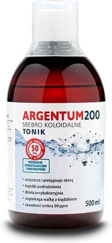 Argentum 200 Gezichtslotion 50PPM Zilver Colloïdaal 500ml - Unisex - Reinigingslotion