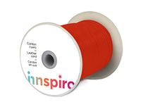 Natuurlijk leren koord, rood, 1,0 mm, 100 m.