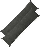 vidaXL Kussensloop - 2 stuks - HEERLEN - Antraciet - 40 x 145 cm