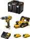 DeWALT set DWK207 (DCD796 + DCP580 + 2 x 2,0 Ah accu's + DCB107 lader + TSTAK VI opbergbox)